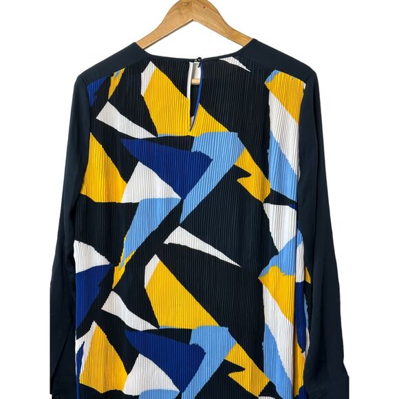 Tommy Hilfiger Multi-Color Color Block Crepe Shift Dress Women's Size 8 - Picture 9 of 11